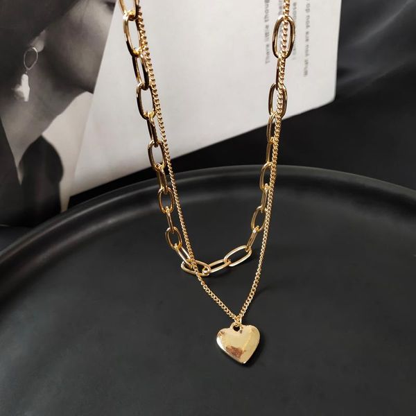 chains japanese korean unique two-piece set necklace simple graceful love pendant niche ins style sweater chain, Silver
chains japanese korean unique two-piece set necklace simple graceful love pendant niche ins style sweater chain, Silver