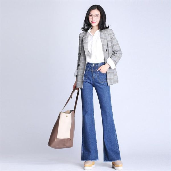 women's jeans 2021 autumn boot cut mid waist wide leg pants bell bottom flares trousers size 33, Blue
women's jeans 2021 autumn boot cut mid waist wide leg pants bell bottom flares trousers size 33, Blue