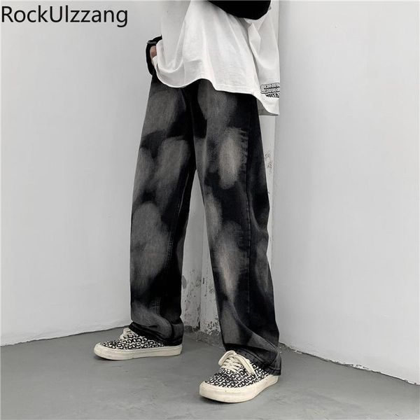 men's jeans streetwear fashion tie dye contrast gradient colorblock denim pant woman men korean japanese casual loose straight hip hop, Blue
men's jeans streetwear fashion tie dye contrast gradient colorblock denim pant woman men korean japanese casual loose straight hip hop, Blue
