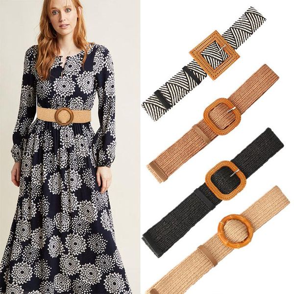 belts vintage bohemian wide belt summer wooden buckle wild braided female leopard linen weave women fake straw waist, Black;brown
belts vintage bohemian wide belt summer wooden buckle wild braided female leopard linen weave women fake straw waist, Black;brown