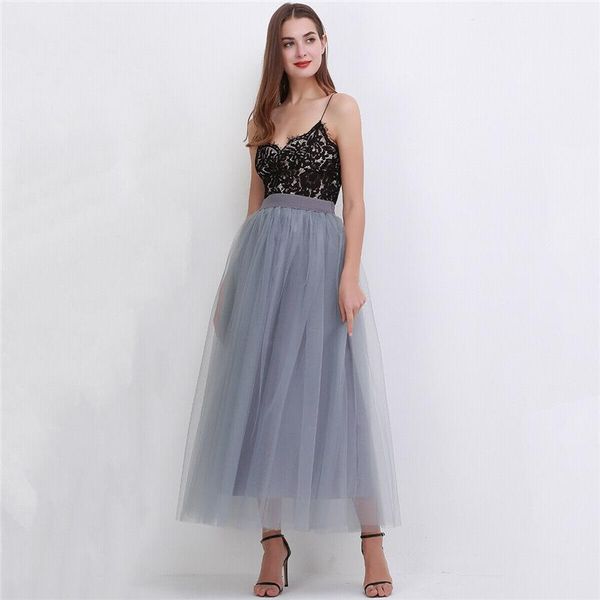 skirts fashion women summer pleated female solid color high waist layers tulle skirt princess long dance, Black
skirts fashion women summer pleated female solid color high waist layers tulle skirt princess long dance, Black
