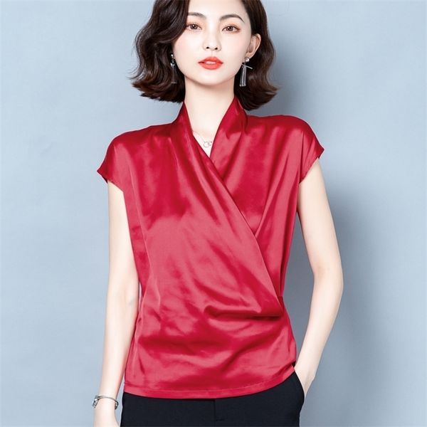 korean silk women blouses woman elastic satin blouse v-neck shirt plus size blusas mujer de moda 4xl 210604, White
korean silk women blouses woman elastic satin blouse v-neck shirt plus size blusas mujer de moda 4xl 210604, White
