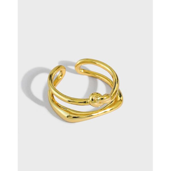 cluster rings real 925 sterling silver irregular line double layers knot for women jewelry, fashion woman ring accessories, Golden;silver
cluster rings real 925 sterling silver irregular line double layers knot for women jewelry, fashion woman ring accessories, Golden;silver