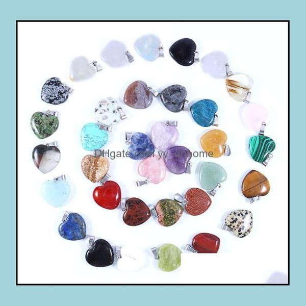 pendant necklaces & pendants jewelry natural stone heart crystal agate necklace diy aessories drop delivery 2021 vv7oe, Silver
pendant necklaces & pendants jewelry natural stone heart crystal agate necklace diy aessories drop delivery 2021 vv7oe, Silver