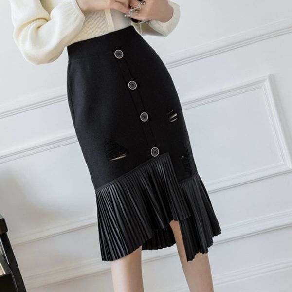 skirts women's fashionable midi patchwork high waist asymmetric pleated ruffles edging wrapping mid-long skirt spring 2021, Black
skirts women's fashionable midi patchwork high waist asymmetric pleated ruffles edging wrapping mid-long skirt spring 2021, Black