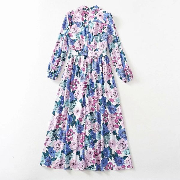 dresses spring women v-neck charming floral print button front long sleeve casual maxi lady, Black;gray
dresses spring women v-neck charming floral print button front long sleeve casual maxi lady, Black;gray