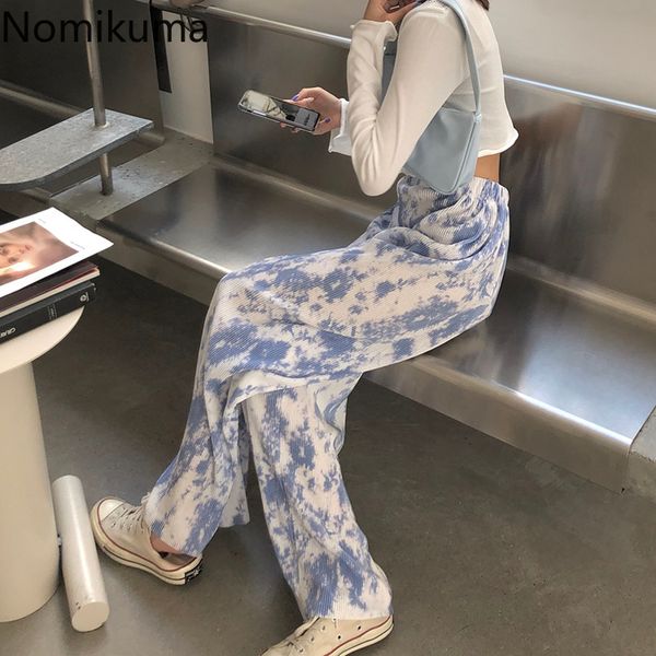 nomikuma arrival wide leg pants women stretch high waist loose trousers lady printed casual straight pantalones femme 3e405 210514, Black;white
nomikuma arrival wide leg pants women stretch high waist loose trousers lady printed casual straight pantalones femme 3e405 210514, Black;white