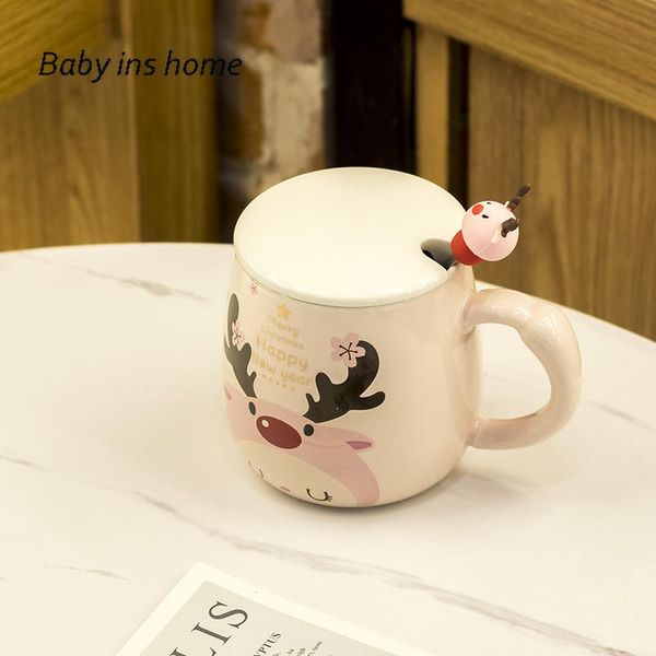 mugs coffee cup milk ins 400-500ml christmas gift elk ceramic with lid spoon cartoon cute mug water tea
mugs coffee cup milk ins 400-500ml christmas gift elk ceramic with lid spoon cartoon cute mug water tea