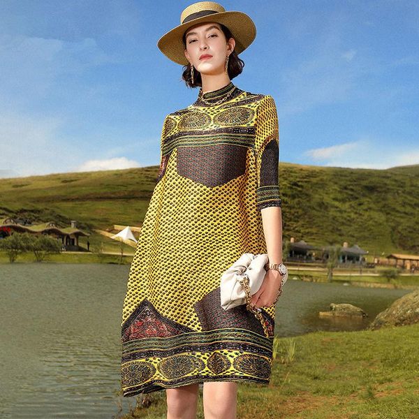 party dresses ewsfv 2021 autumn women retro printed turtleneck pleated dress temperament youthful-looking loose plus size, White;black
party dresses ewsfv 2021 autumn women retro printed turtleneck pleated dress temperament youthful-looking loose plus size, White;black