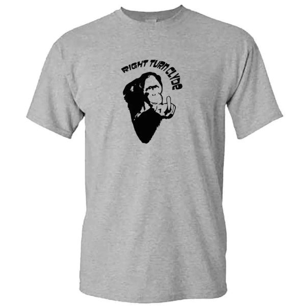 right turn clyde tshirt - movie retro t shirt - every which way but loose, White;black
right turn clyde tshirt - movie retro t shirt - every which way but loose, White;black