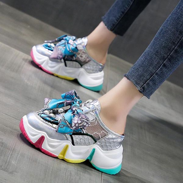 slippers home soft summer thick sole 8cm casual high silver shoe comfortable leisure cutout sandal female shoes, Black
slippers home soft summer thick sole 8cm casual high silver shoe comfortable leisure cutout sandal female shoes, Black