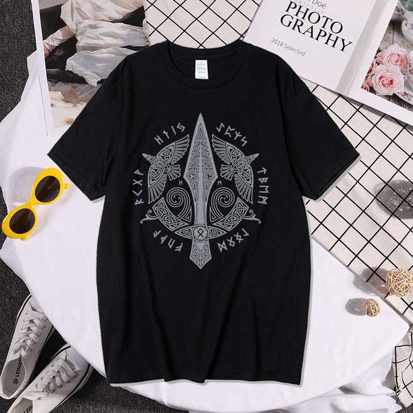odin vikings t shirt men scandinavian runes valhalla tshirt mens summer tee cool streetwear tv show t-shirt for fans 210629, White;black
odin vikings t shirt men scandinavian runes valhalla tshirt mens summer tee cool streetwear tv show t-shirt for fans 210629, White;black