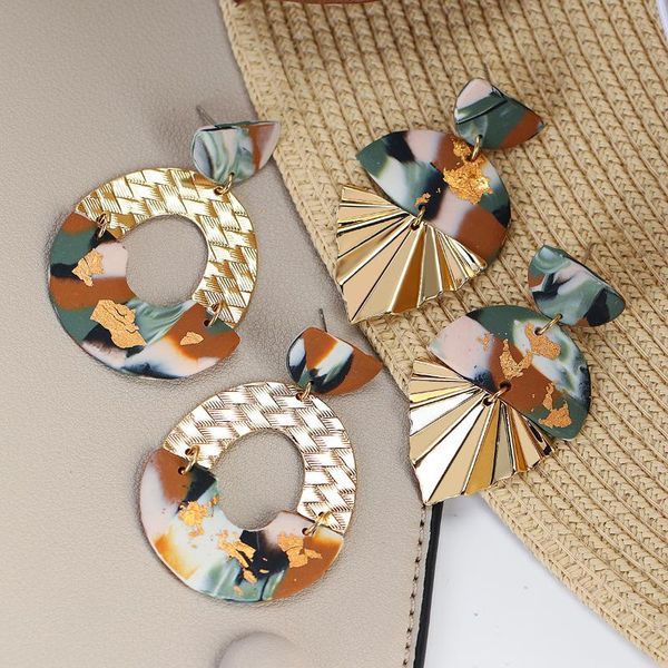dangle & chandelier lifefontier bohemia pattern polymer clay drop earrings for women boho geometric gold color metal jewelry, Silver
dangle & chandelier lifefontier bohemia pattern polymer clay drop earrings for women boho geometric gold color metal jewelry, Silver