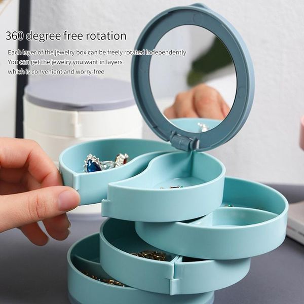 deskjewelry storage box restaurant creative abs earrings organizer tray 4 layers with mirror boxes & bins 
deskjewelry storage box restaurant creative abs earrings organizer tray 4 layers with mirror boxes & bins