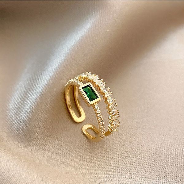 luxury design double layered adjustable womens diamond ring jewelry for women gift, Golden;silver
luxury design double layered adjustable womens diamond ring jewelry for women gift, Golden;silver