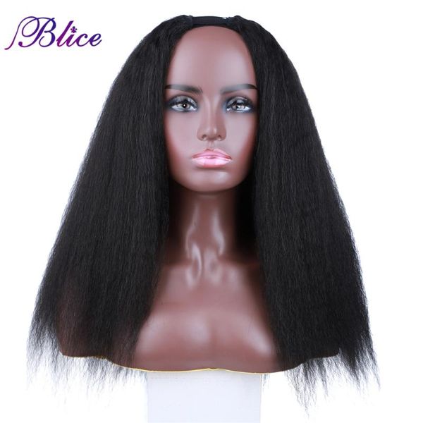 synthetic wigs blice kinky straight u part hair yaki wig for black women glueless clip in head bang half natural shape
synthetic wigs blice kinky straight u part hair yaki wig for black women glueless clip in head bang half natural shape
