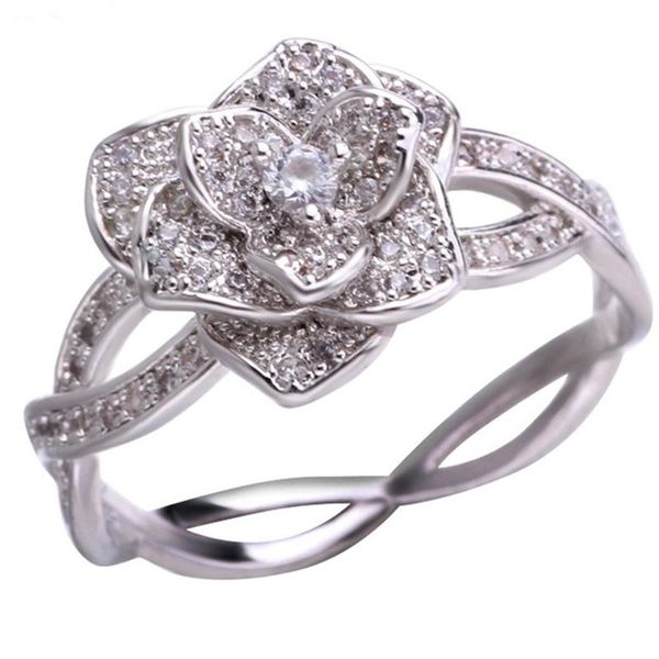 wedding rings fashion elegant ring women dazzling flower zircon anniversary delicated crystal engagement, Slivery;golden
wedding rings fashion elegant ring women dazzling flower zircon anniversary delicated crystal engagement, Slivery;golden