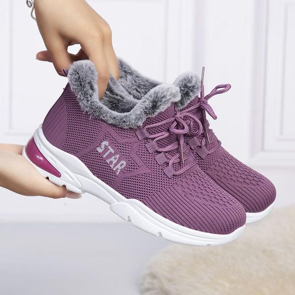 boots 2021 winter snow for women chunky warm vulcanized shoes ladies flats non-slip knitted fabric casual plush running sneakers, Black
boots 2021 winter snow for women chunky warm vulcanized shoes ladies flats non-slip knitted fabric casual plush running sneakers, Black