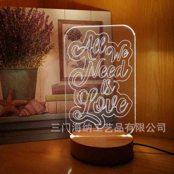3d night creative bedside bedroom party letter small table wood acrylic board energy saving atmosphere decorative lamp
3d night creative bedside bedroom party letter small table wood acrylic board energy saving atmosphere decorative lamp