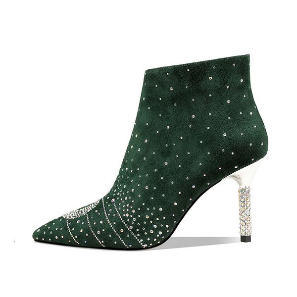 asumer plus in high heels women boots party wedding crystal leather elegant woman shoes, Black
asumer plus in high heels women boots party wedding crystal leather elegant woman shoes, Black