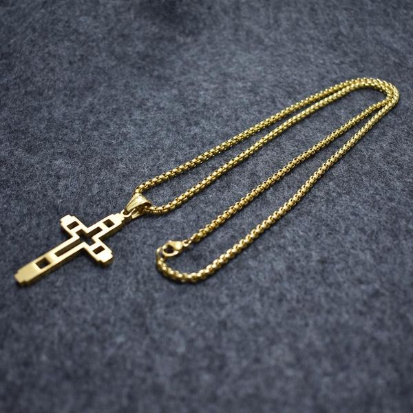 pendant necklaces 2021 fashion never fade cross stainless steel necklace for men black color choker jewelry acero inoxidable, Silver
pendant necklaces 2021 fashion never fade cross stainless steel necklace for men black color choker jewelry acero inoxidable, Silver