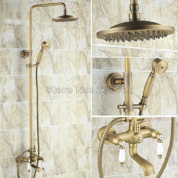 ceramic handles bathroom mixer tap tub spout hand shower unit faucet antique brass finish faucets lrs003 sets
ceramic handles bathroom mixer tap tub spout hand shower unit faucet antique brass finish faucets lrs003 sets