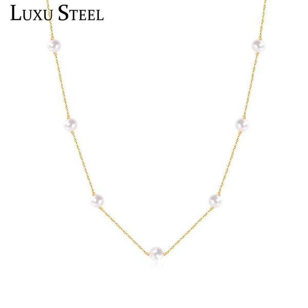 pendant necklaces luxusteel beaded chains necklace gold silver color imitation pearl collars choker accessories party
pendant necklaces luxusteel beaded chains necklace gold silver color imitation pearl collars choker accessories party