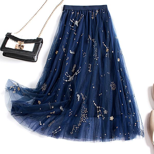 casual dresses metallic embroidered long blue mesh skirts elastic waist pleated a-line galaxy puff tulle i4gx, Black;gray
casual dresses metallic embroidered long blue mesh skirts elastic waist pleated a-line galaxy puff tulle i4gx, Black;gray