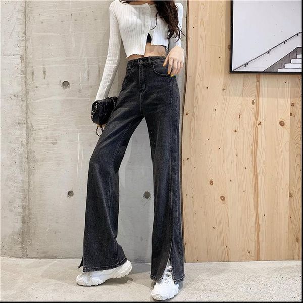 pants high waist streetwear womens jeans straight black 100% cotton cargo pant harajuku, Blue
pants high waist streetwear womens jeans straight black 100% cotton cargo pant harajuku, Blue