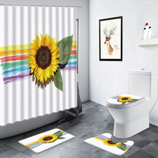 shower curtains creative flowers sunflower curtain yellow floral plant color stripe bathroom decor anti-slip carpet toilet bath mats set
shower curtains creative flowers sunflower curtain yellow floral plant color stripe bathroom decor anti-slip carpet toilet bath mats set