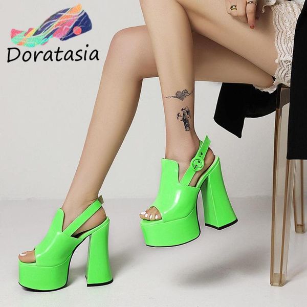 dress shoes doratasia elegant solid buckle slip on peep toe women's sandals 2021 high heel trendy platform summer women, Black
dress shoes doratasia elegant solid buckle slip on peep toe women's sandals 2021 high heel trendy platform summer women, Black