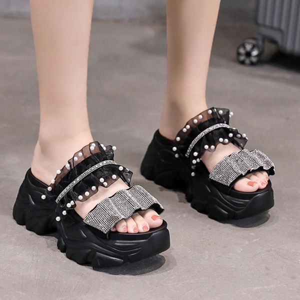 slippers 2021 women fashion wedges platform sandals slides female casual shoes heels summer outdoor trend wild, Black
slippers 2021 women fashion wedges platform sandals slides female casual shoes heels summer outdoor trend wild, Black