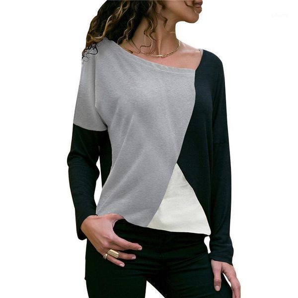 women's t-shirt spring long sleeve pullover women fashions patchwork color o-neck office lady streetwear plus size feminine tshirt, White
women's t-shirt spring long sleeve pullover women fashions patchwork color o-neck office lady streetwear plus size feminine tshirt, White