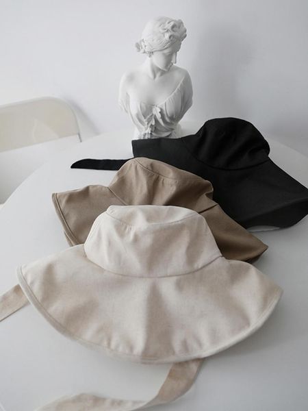 wide brim hats &dolphin women sun hat designer japanese black khaki big eaves cotton linen bandage ribbon fisherman uv cut basin cap, Blue;gray
wide brim hats &dolphin women sun hat designer japanese black khaki big eaves cotton linen bandage ribbon fisherman uv cut basin cap, Blue;gray