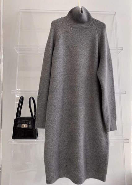 casual dresses 2021 women fashion long-sleeved mid-length high-necked over-the-knee loose knit sweater dress 0923, Black;gray
casual dresses 2021 women fashion long-sleeved mid-length high-necked over-the-knee loose knit sweater dress 0923, Black;gray