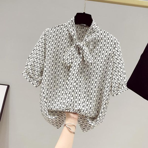 women's blouses & shirts shirt women retro tide 2021 summer design sense leads niche short-sleeved chiffon blouse, White
women's blouses & shirts shirt women retro tide 2021 summer design sense leads niche short-sleeved chiffon blouse, White