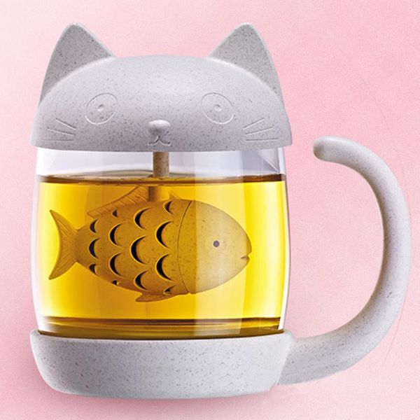 mugs cute cat glass cup tea mug with fish infuser strainer filter home offices for girls wowen
mugs cute cat glass cup tea mug with fish infuser strainer filter home offices for girls wowen