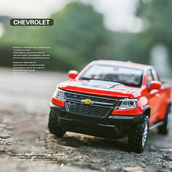 132 Chevrolet Colorado ZR2 Pickup Simulation Alloy Car Modle Metal Toy Car Sound Light Pull Back Model Toys For Boys Toys
132 Chevrolet Colorado ZR2 Pickup Simulation Alloy Car Modle Metal Toy Car Sound Light Pull Back Model Toys For Boys Toys