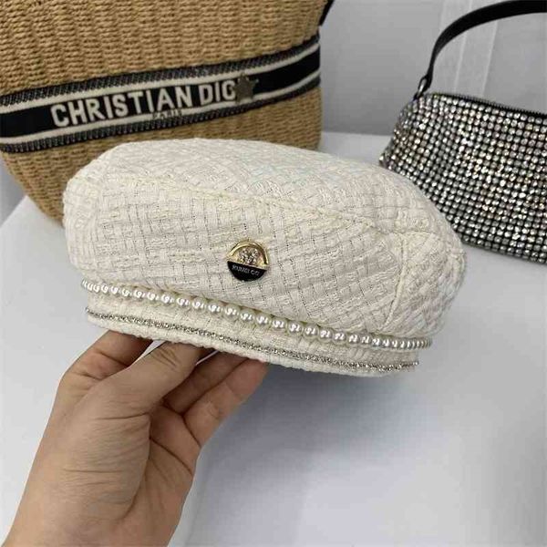design pearl rhinestone -standard beret children's fall and winter versatile fashion celebrity painter's hat 70% off, Blue;gray
design pearl rhinestone -standard beret children's fall and winter versatile fashion celebrity painter's hat 70% off, Blue;gray