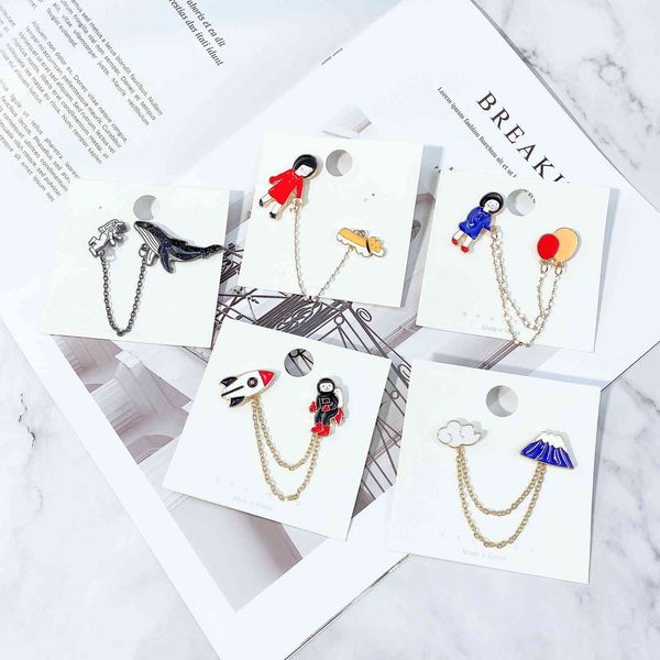 brooch female fashion pin personality cute clasp cartoon badge neckline light proof accessories, Gray
brooch female fashion pin personality cute clasp cartoon badge neckline light proof accessories, Gray
