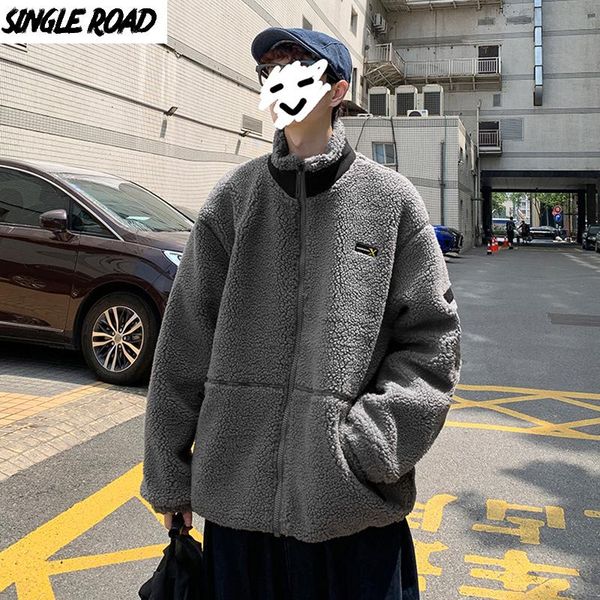 men's jackets singleroad mens jacket men 2021 winter fleece windbreaker solid casual coat japanese streetwear harajuku grey for, Black;brown
men's jackets singleroad mens jacket men 2021 winter fleece windbreaker solid casual coat japanese streetwear harajuku grey for, Black;brown