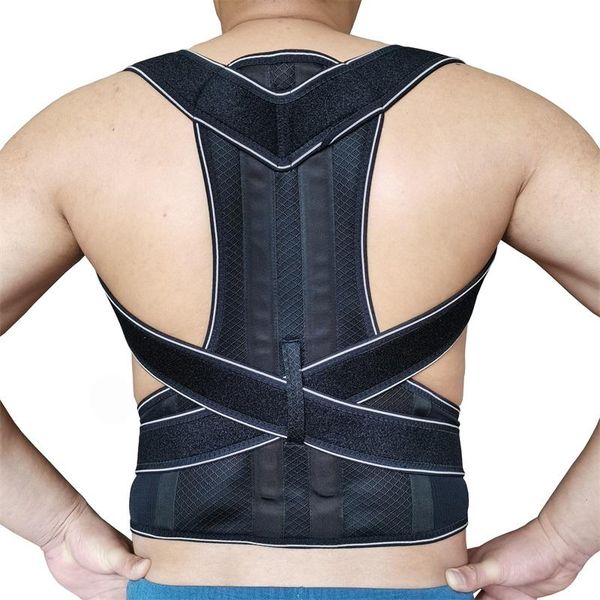back support adjustable lumbar belt spine stretch shoulder vest posture corrector lower pain correction, Black;blue
back support adjustable lumbar belt spine stretch shoulder vest posture corrector lower pain correction, Black;blue