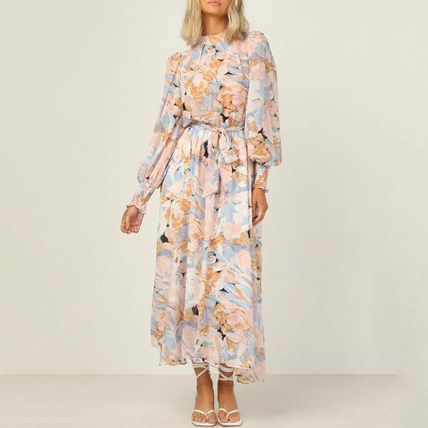casual dresses autumn 2021 style long-sleeved printed waist tie mid-length dress fashion temperament round neck western, Black;gray
casual dresses autumn 2021 style long-sleeved printed waist tie mid-length dress fashion temperament round neck western, Black;gray