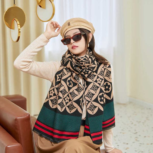korea dongdamen fashion versatile imitation cashmere scarf women's winter warm thickened shawl, Blue;gray
korea dongdamen fashion versatile imitation cashmere scarf women's winter warm thickened shawl, Blue;gray
