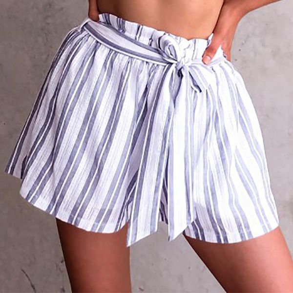 women's shorts summer casual vertical striped women lace detail wide leg loose high waist with belt short femme ete 2021 mujer, White;black
women's shorts summer casual vertical striped women lace detail wide leg loose high waist with belt short femme ete 2021 mujer, White;black