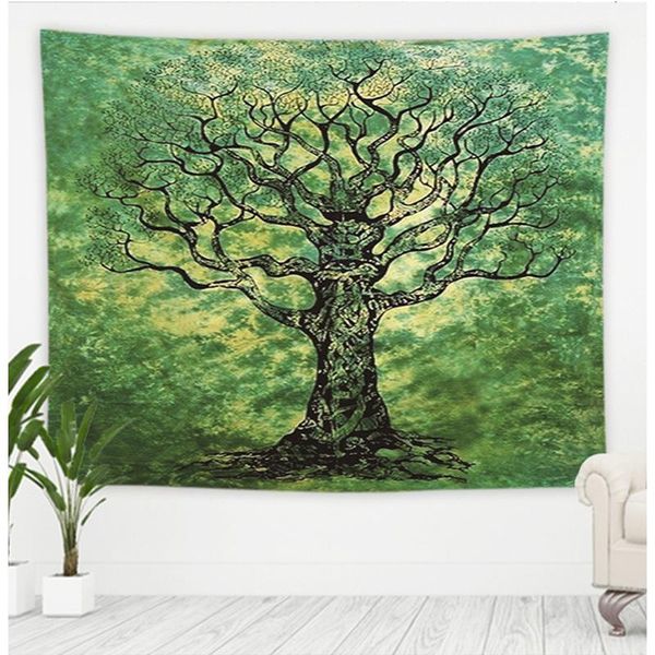 tapestries nature wall tapestry tree forest starry sky carpet cloth sunset hippie landscape home decor