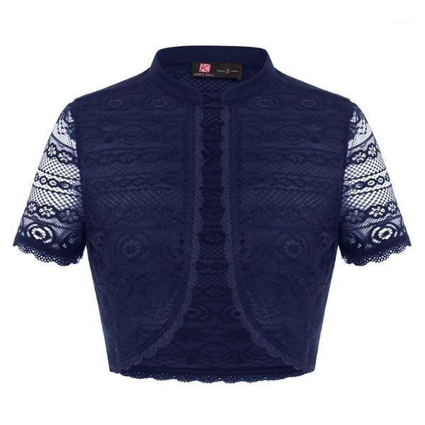 women's jackets elegant retro coats women lace bolero thin short sleeve stand collar open front shrug summer cropped party evening, Black;brown
women's jackets elegant retro coats women lace bolero thin short sleeve stand collar open front shrug summer cropped party evening, Black;brown