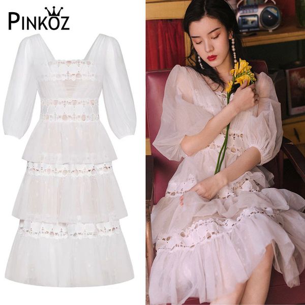 vintage elegent women lace dress summer lantern sleeve slash neck ruffles hollow out slim party dresses female vestidos 210421, White
vintage elegent women lace dress summer lantern sleeve slash neck ruffles hollow out slim party dresses female vestidos 210421, White