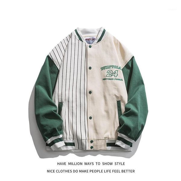 men's jackets arrival autumn patchwork stripe campus varsity jacket bomber women's baseball letterman stadium coat student, Black;brown
men's jackets arrival autumn patchwork stripe campus varsity jacket bomber women's baseball letterman stadium coat student, Black;brown