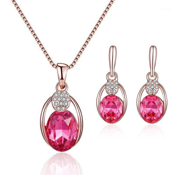 earrings & necklace women austrian oval crystal luxury alloy rhinestone jewelry sets ear studs, Silver
earrings & necklace women austrian oval crystal luxury alloy rhinestone jewelry sets ear studs, Silver